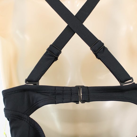 All in Motion One Piece Swimsuit. Size 20W. Black Rib Knit Adjustable Strap NWT - Picture 7 of 7